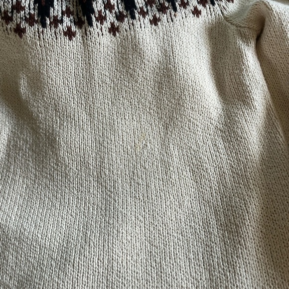 Free People Cream and Brown Turtleneck Sweater Dress - Picture 5 of 9